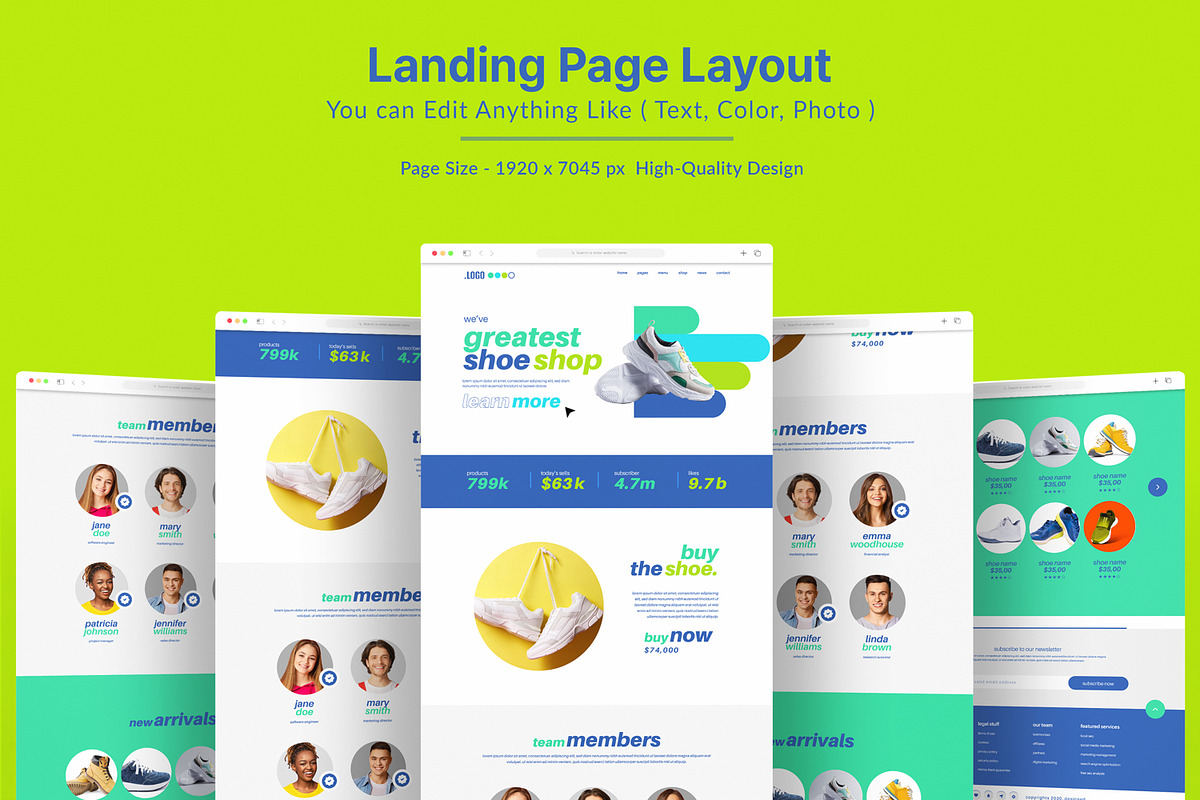 Landing Page Layout, a Landing Page Template by MightyDesign (Photo 1 of 8)
