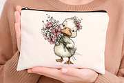 whimsical spring goose clipart, an Illustration by GatewayDesign (Thumbnail 5 of 7)