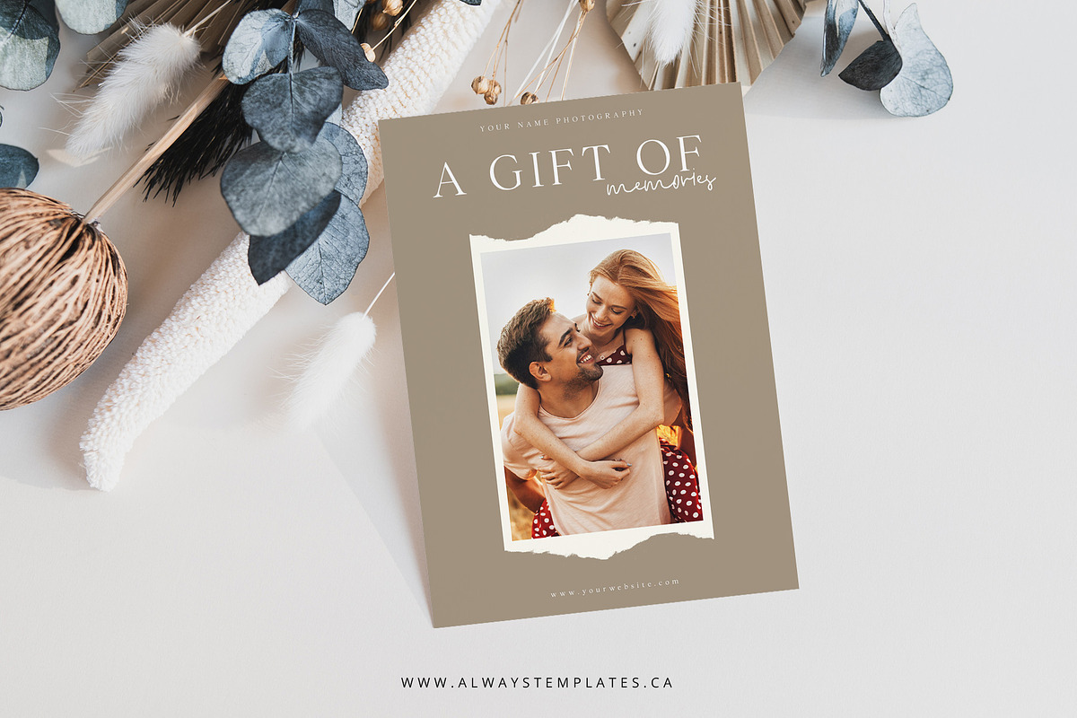 Photography Gift Certificate GIC020, a Card Template by Always Templates (Photo 2 of 3)