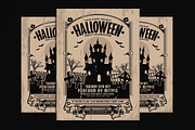 Halloween Party Vintage Flyer, a Flyer Template by Muhamad Iqbal hidayat (Thumbnail 1 of 4)