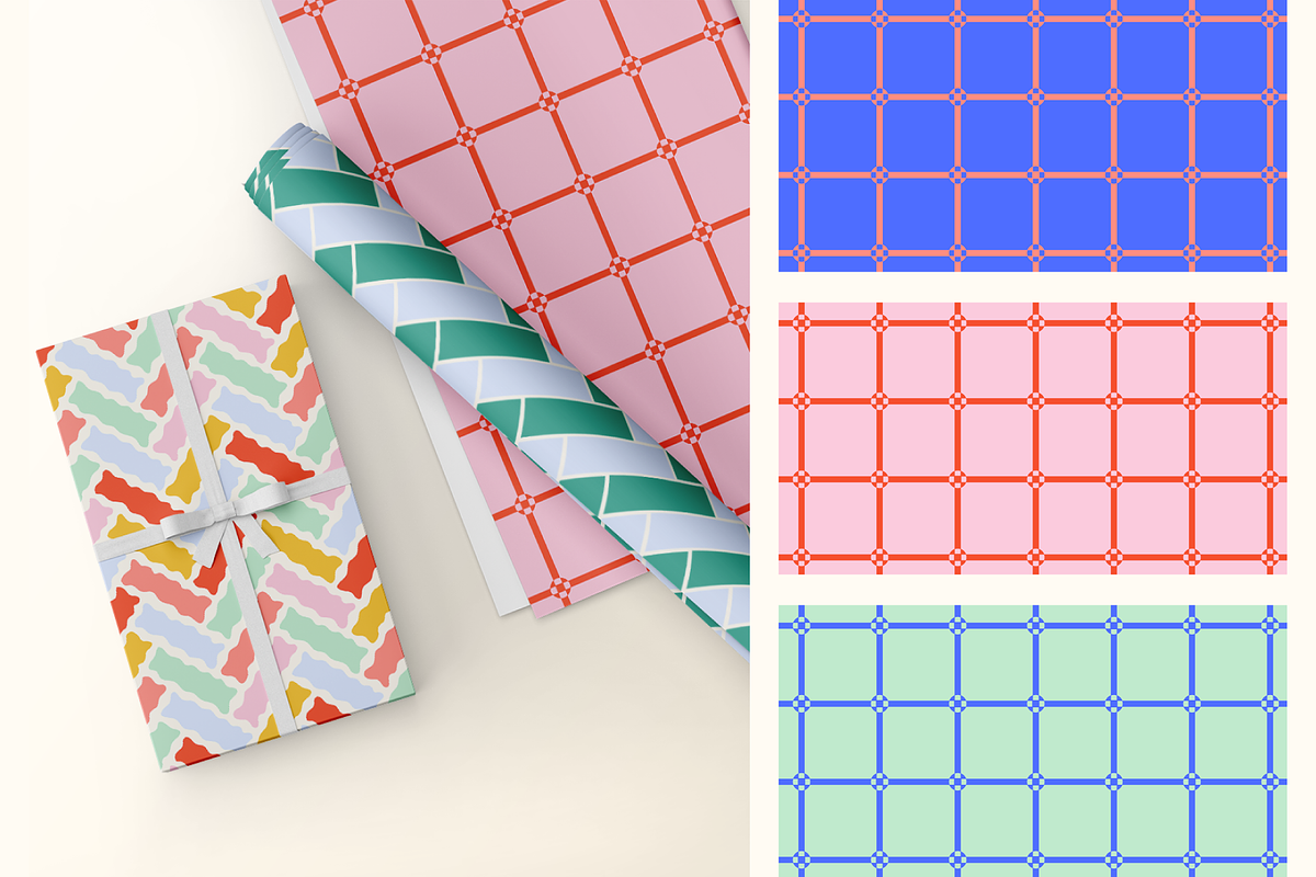 Colorful Herringbone Patterns, a Pattern Graphic by KT Designs (Photo 3 of 10)