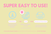 Pretty Pop Price List Templates, a Card Template by Hell Yeah Designs (Thumbnail 2 of 8)