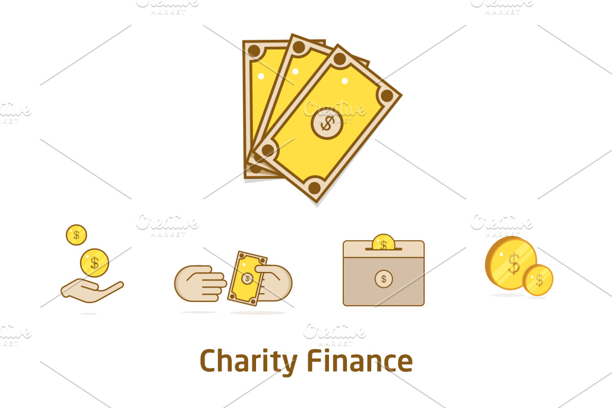 Charity Icons Set, an Outline Icon by UX Monster (Photo 2 of 7)