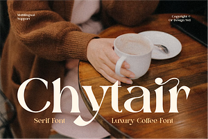 Chytair - Luxury Coffee Font, a Serif Font by QR Design Studio