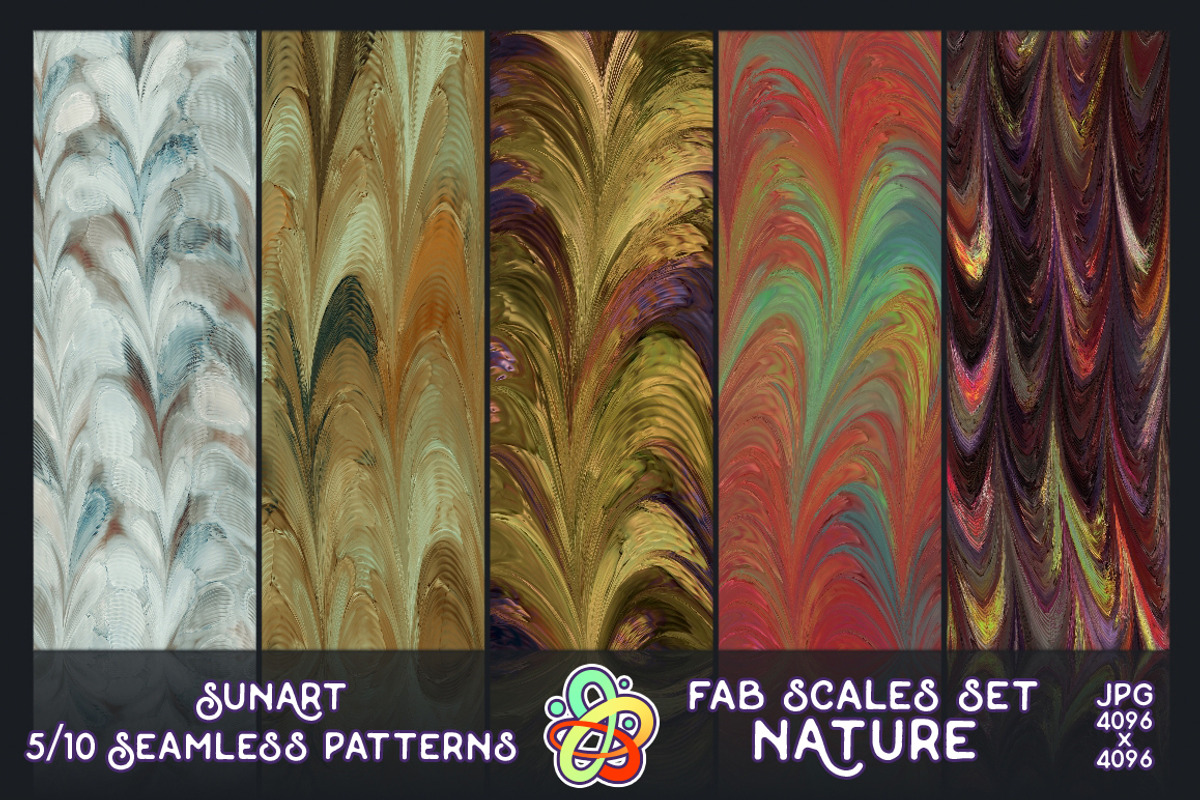 Seamless pattern of fabulous scales, a Texture Graphic by SunArt (Photo 2 of 3)