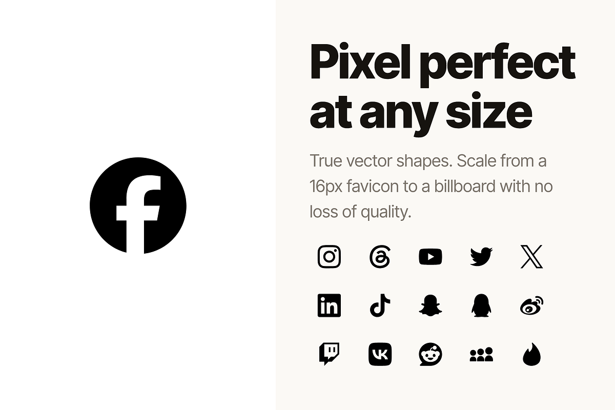 155 Social Media Icons SVG Bundle, a Solid Icon by Design Bits (Photo 3 of 6)