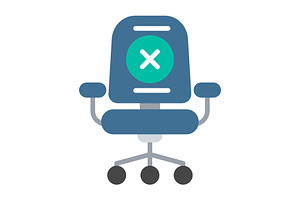 No vacancy Flat Icon, a Duotone Icon by Pexelpy