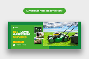 Lawn Mower Facebook Cover Photo