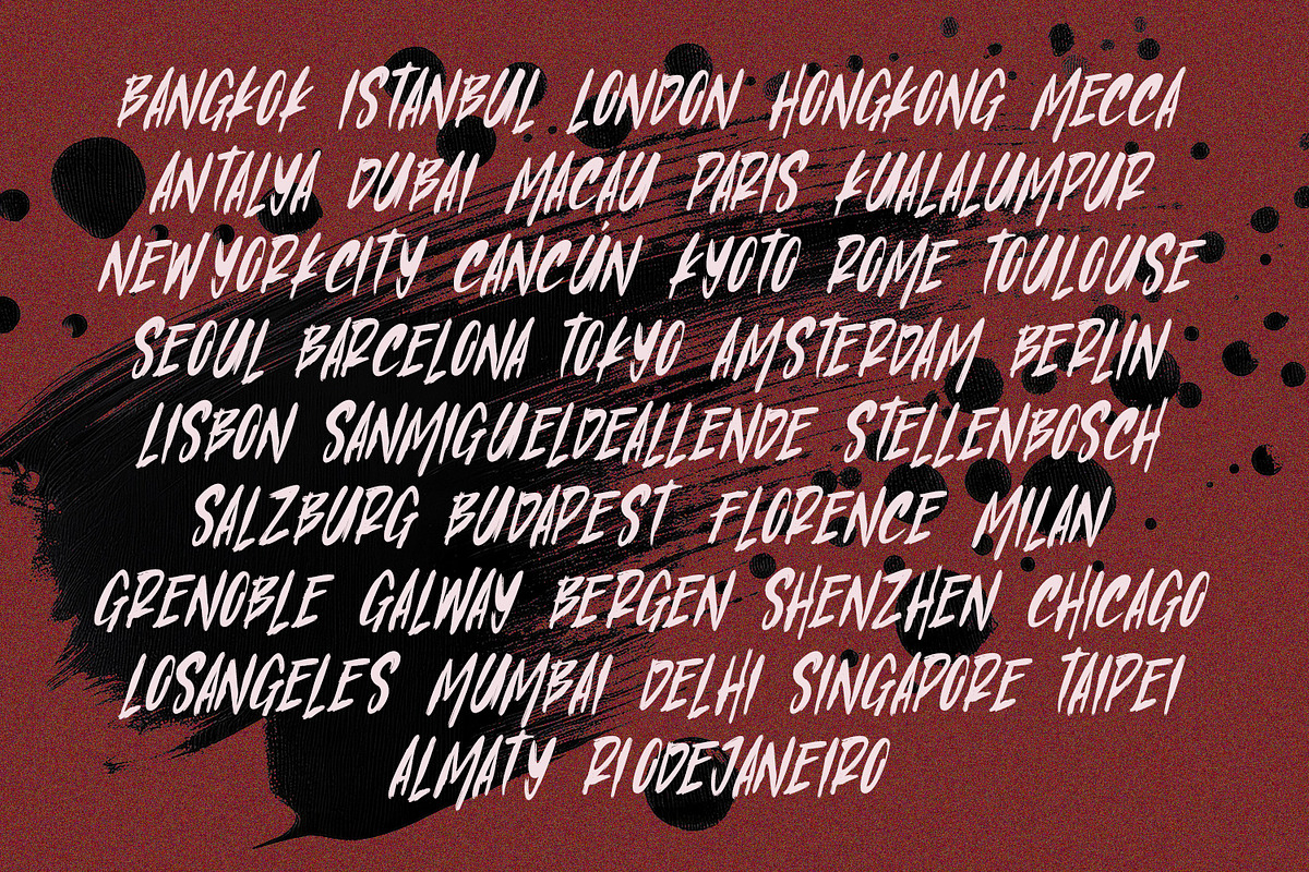 Crawn Migeos Brush Display Font, a Handwritten Font by Maulana Creative (Photo 8 of 8)