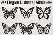 Elegant Butterfly Silhouette, an Object Graphic by Creativeshirt (Thumbnail 1 of 17)