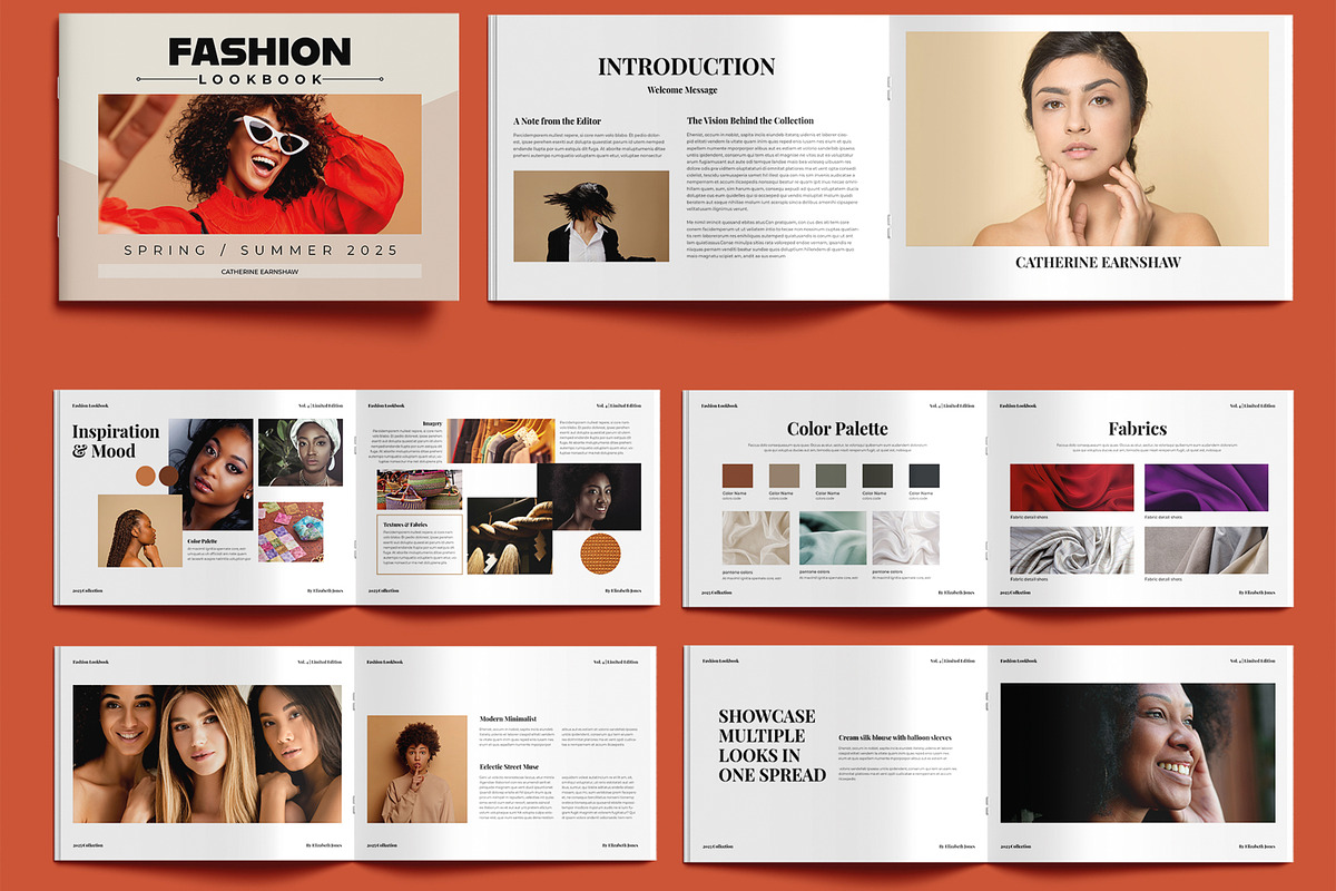 Fashion Lookbook Layout for Brands, a Brochure Template by MightyDesign (Photo 2 of 6)