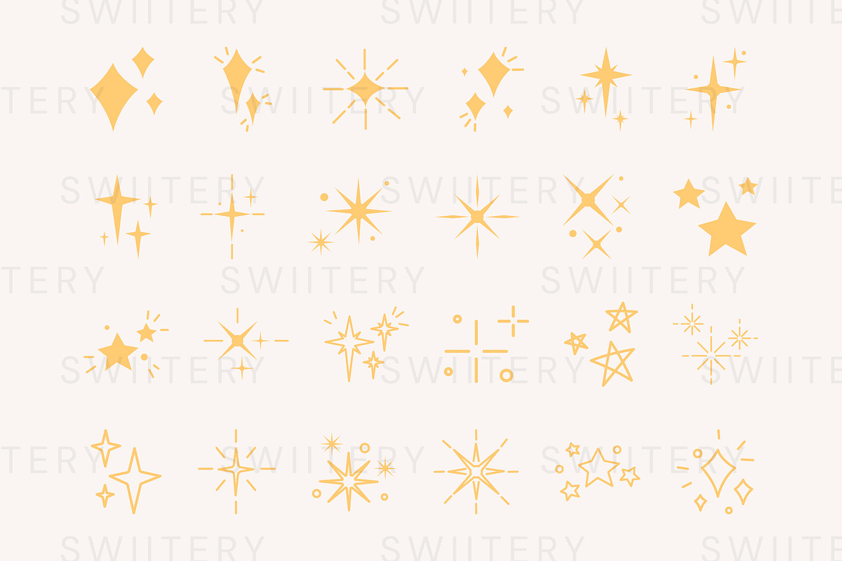 Sparking Star Clipart - Swiitery, a Decorative Illustration by Iconixar & Friends (Photo 2 of 2)