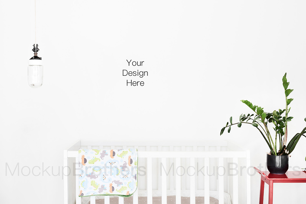 Nursery baby room mockup mock up 19, a Product Mockup by MockUpBrothers (Photo 2 of 5)