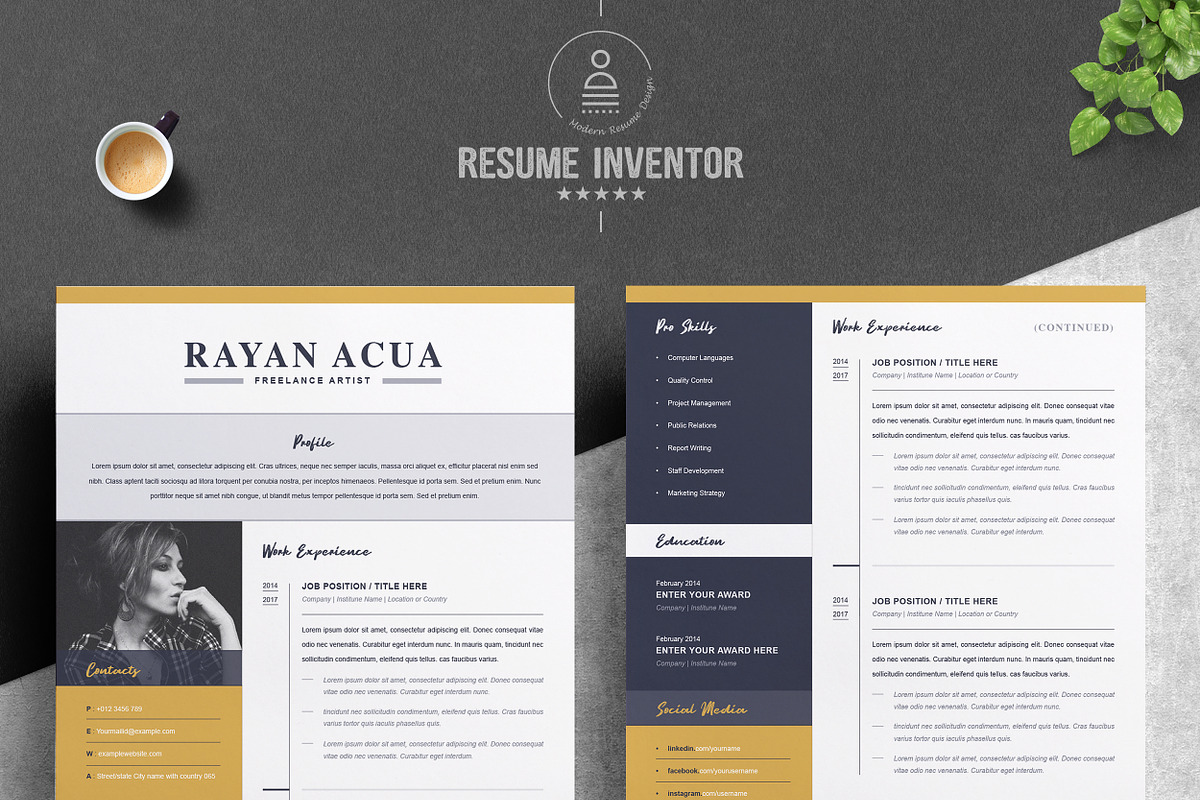 JOB WINNING RESUME - 50 TEMPLATES, a Resume Template by ResumeInventor (Photo 48 of 184)