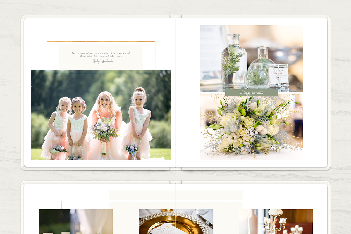 Gold Wedding Album Template, a Brochure Template by ArealPro (Photo 6 of 13)