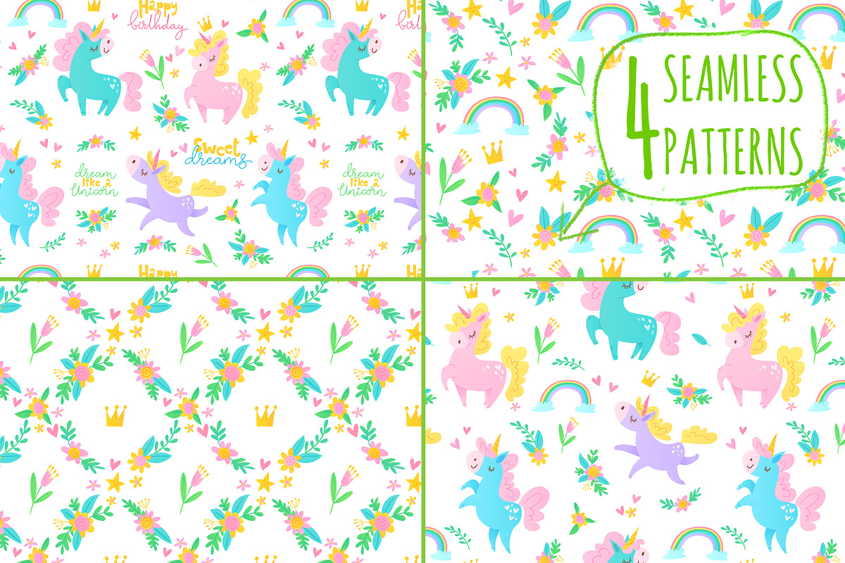Magic Unicorn Collection, a Decorative Illustration by Giraffarte (Photo 6 of 7)