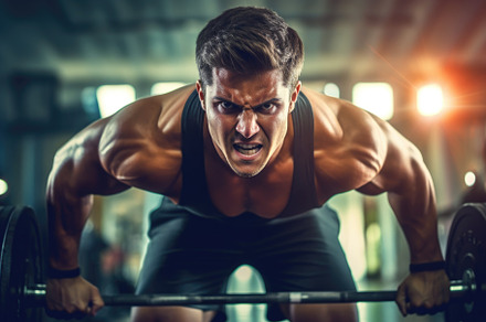 The strength and determination of a male athlete as he performs, a Sports & Recreation Photo by designvectx