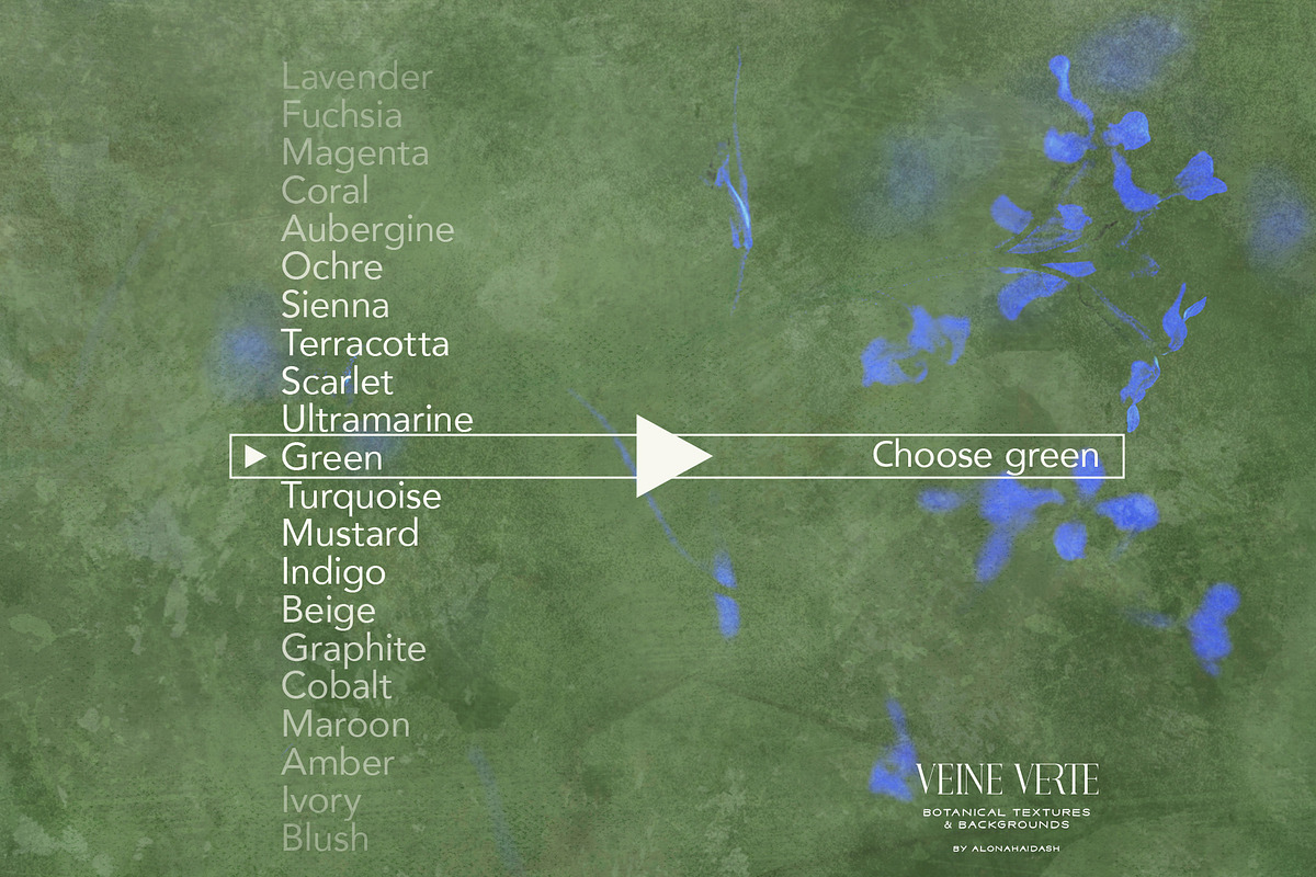 Veine Verte Botanical Backgrounds, a Background Graphic by alonahaidash (Photo 16 of 20)