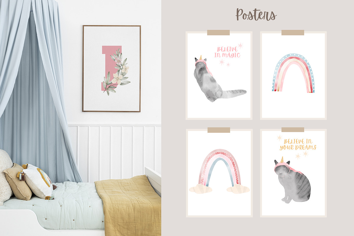 Magic Cats Clipart, an Illustration by natalisart (Photo 7 of 14)