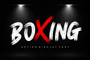 Boxing - Action Display Font, a Font by Artkenza (Thumbnail 1 of 5)
