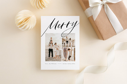 Merry Holiday Card Template CD480