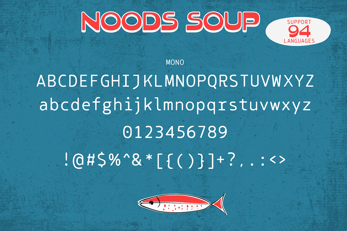 Noods Soup | Retro Vintage Typeface, a Sans Serif Font by Jolicia Type (Photo 12 of 14)