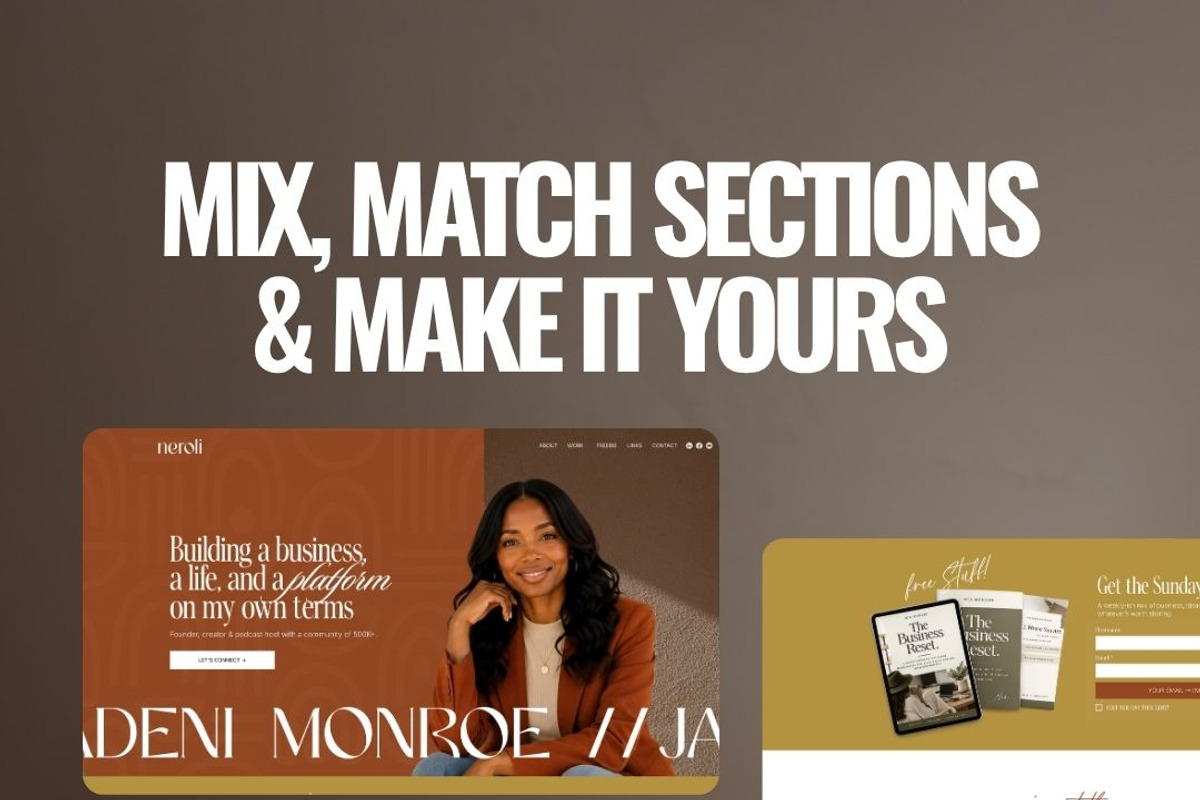 Wix Template for Personal Brand, a Wix Template by JOA CREATIVE LAB (Photo 8 of 11)