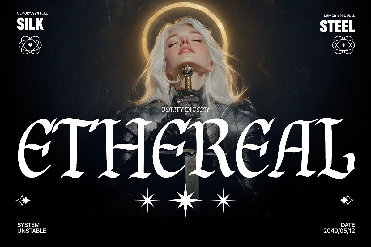 Obsidian Monolith Modern Fantasy, a Handwritten Font by supfonts (Photo 4 of 8)
