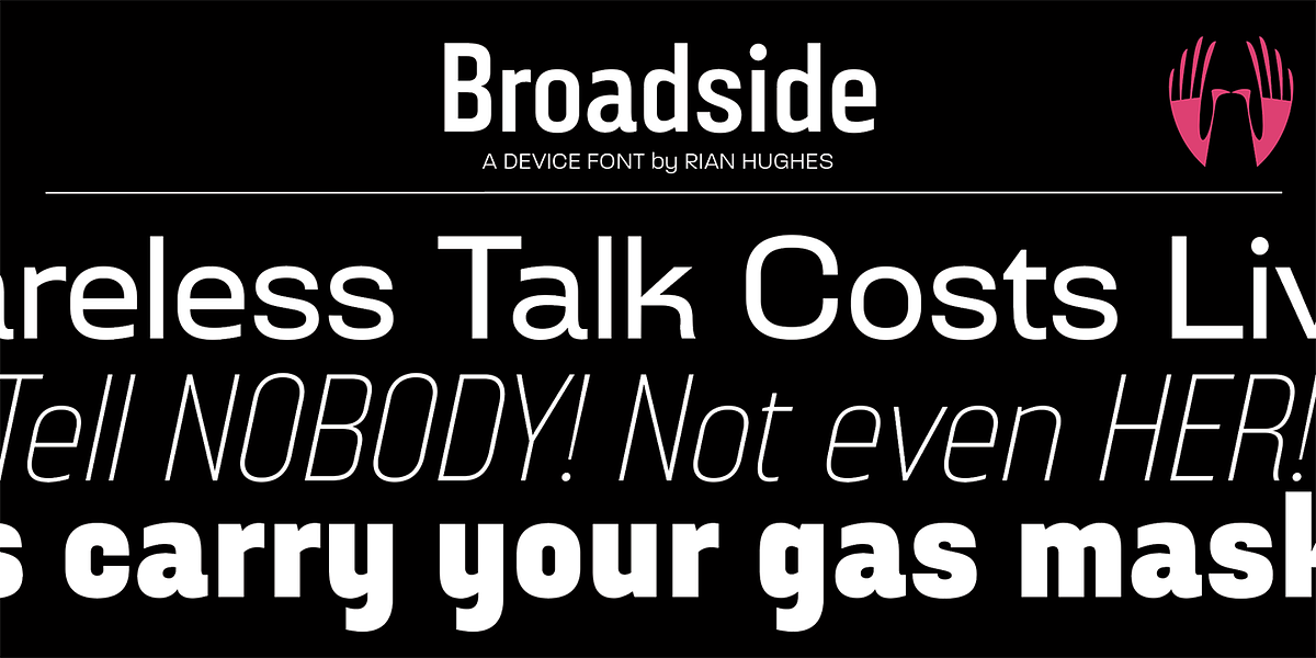 Broadside, a Sans Serif Font by Device (Photo 6 of 7)