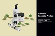 Isometric Cosmetic Product Mock-up, a Packaging Mockup by IsometricWorld (Thumbnail 3 of 5)