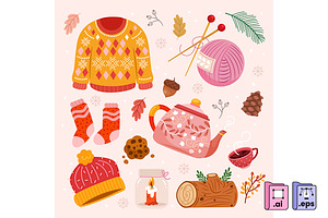 Winter Elements Collection, an Object Graphic by MISS CHATZ