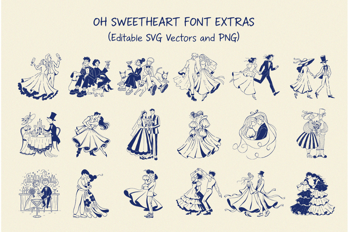 Oh Sweetheart Handwritten Font Duo, a Handwritten Font by SNIPESCIENTIST (Photo 21 of 27)