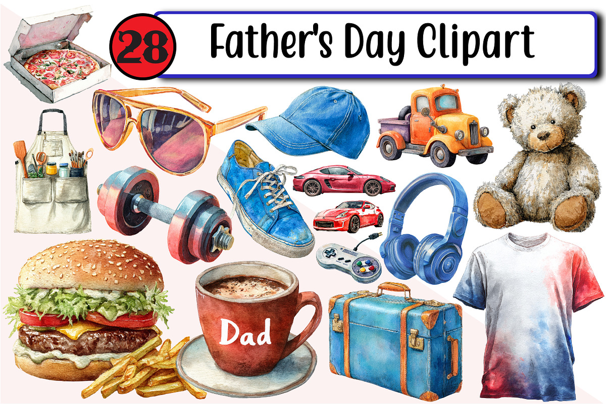 Father's Day Clipart, an Illustration by Design Market (Photo 1 of 3)