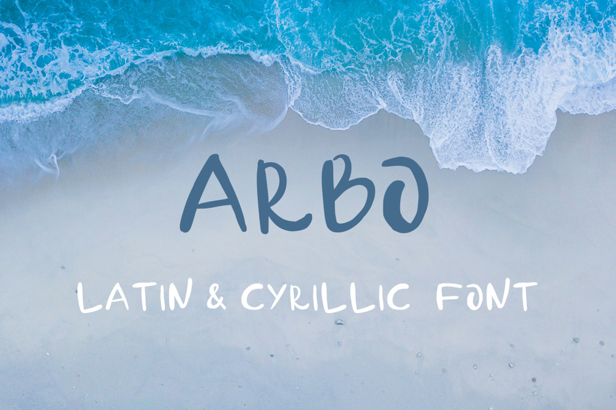 Arbo - handwritten font, a Script Font by Ptashka Design (Photo 1 of 4)