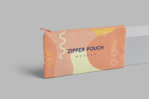 Zipper Canvas Pouch Mockups