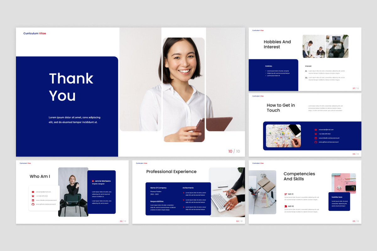 CV Resume Presentation PPT, a Presentation Template by Antstheme (Photo 2 of 2)