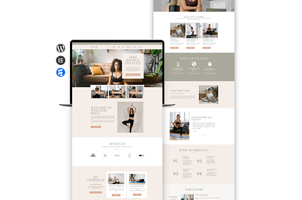 Health & Wellness Website Template, a WordPress Template by Web Template Market