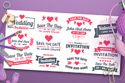 43 WEDDING VINTAGE BADGE & RIBBON, an Invitation Template by Toonsteb (Thumbnail 4 of 14)