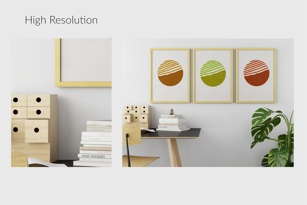 Interior Picture Frame Mockups, a Mockup by Runend (Photo 3 of 13)