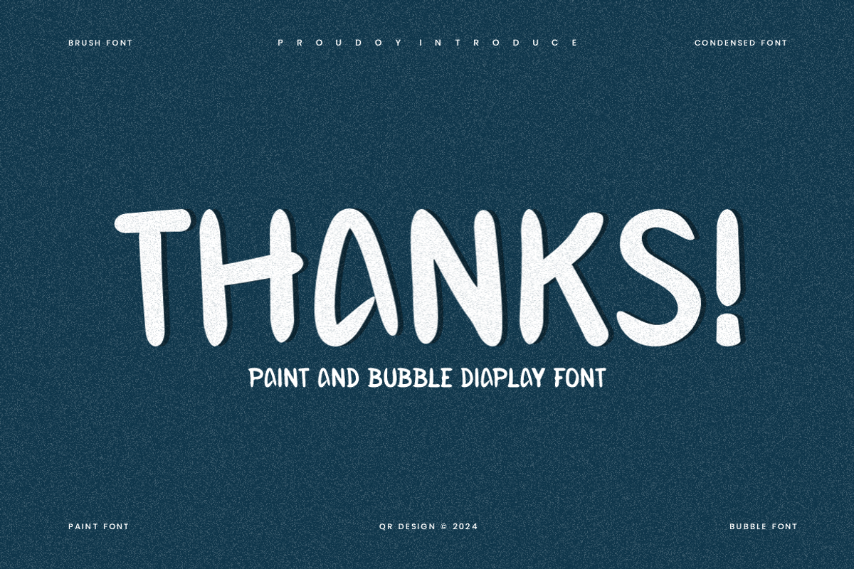 Resonek - Paint Display Font, a Sans Serif Font by QR Design Studio (Photo 5 of 6)