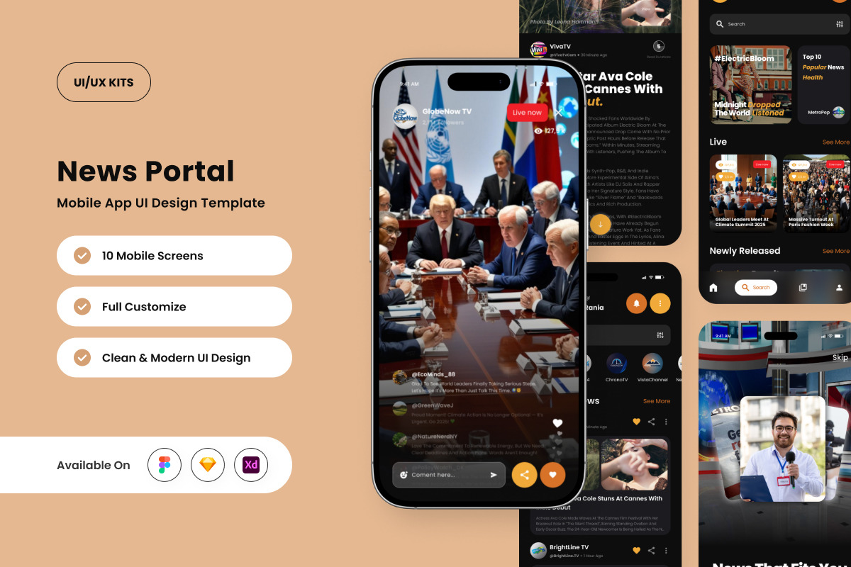 TrendWise - News Portal Mobile App, an App Template by twinstd
