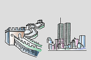 27 Landmarks, an Illustration by Jadugar Design Studio (Thumbnail 12 of 13)