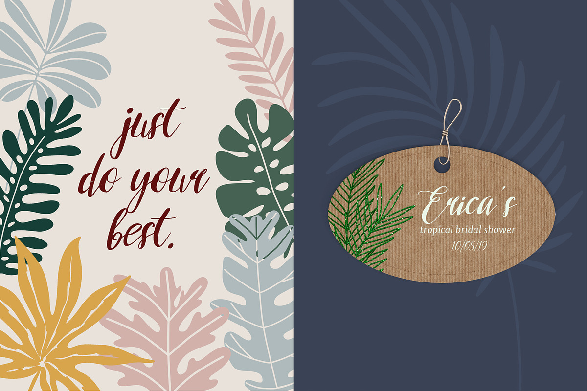 Tropical Leaves & Patterns, an Illustration by amber&ink (Photo 8 of 9)
