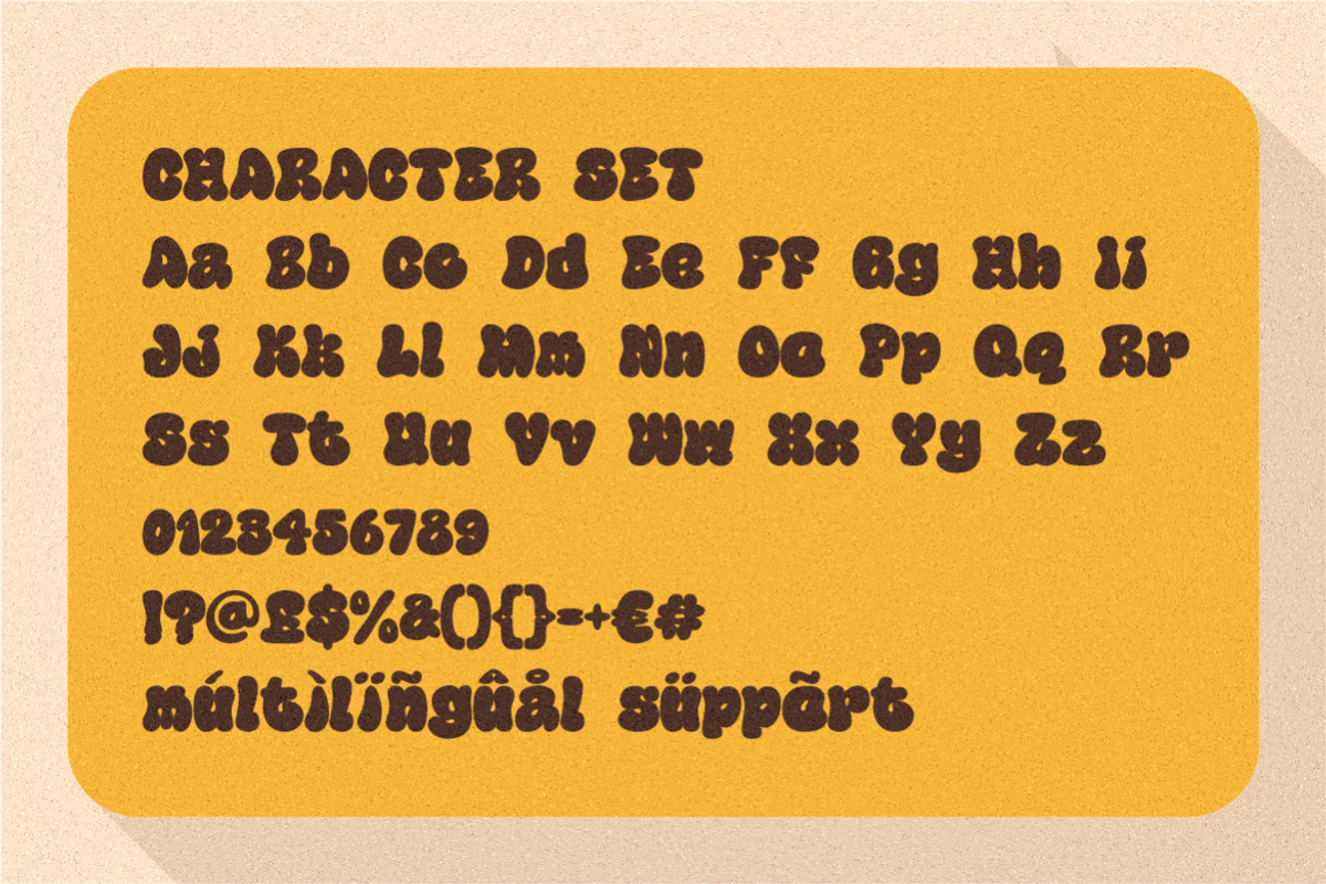 Happy Groov Layered Retro Font, a Font by PutraCetol Studio (Photo 5 of 5)