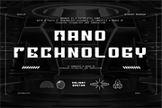 VB Brinio - Futuristic Display Font, a Sans Serif Font by VALIANTBROTHA (Thumbnail 7 of 9)