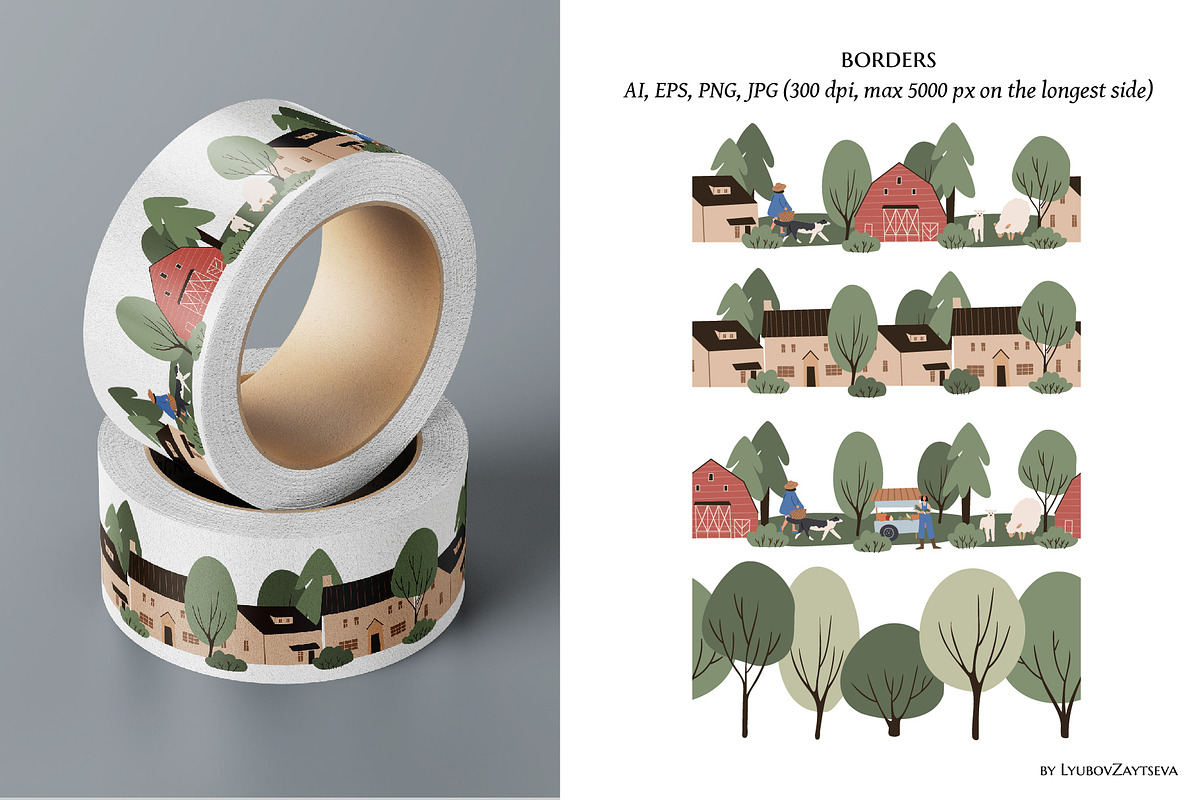 farm life clipart - ai, png, svg, an Animal Illustration by LyubovZaytseva (Photo 18 of 19)