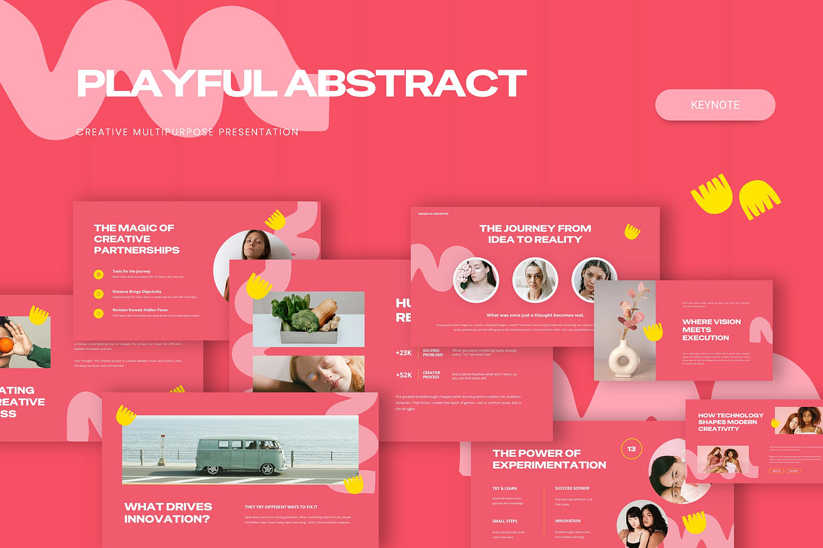 Playful Abstract - Keynote, a Presentation Template by AQR Studio (Photo 1 of 3)