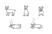Cute doodle dogs (big collection), an Animal Illustration by Liz Pengilley Studio (Thumbnail 12 of 23)