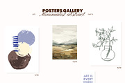 Minimalist abstract posters gallery, a Background Graphic by Yuliia Lashevska (Thumbnail 5 of 9)