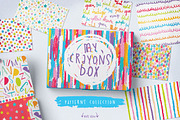 Seamless Hand-Drawn Crayons Patterns, a Pattern Graphic by The Paper Town (Thumbnail 1 of 5)